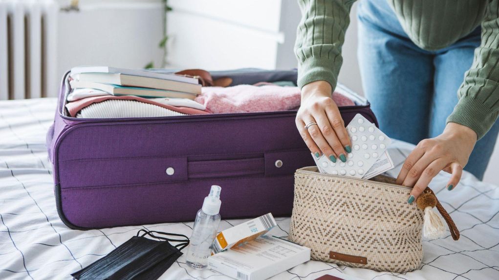 Travel first aid kit with essential medicines for an Andaman trip