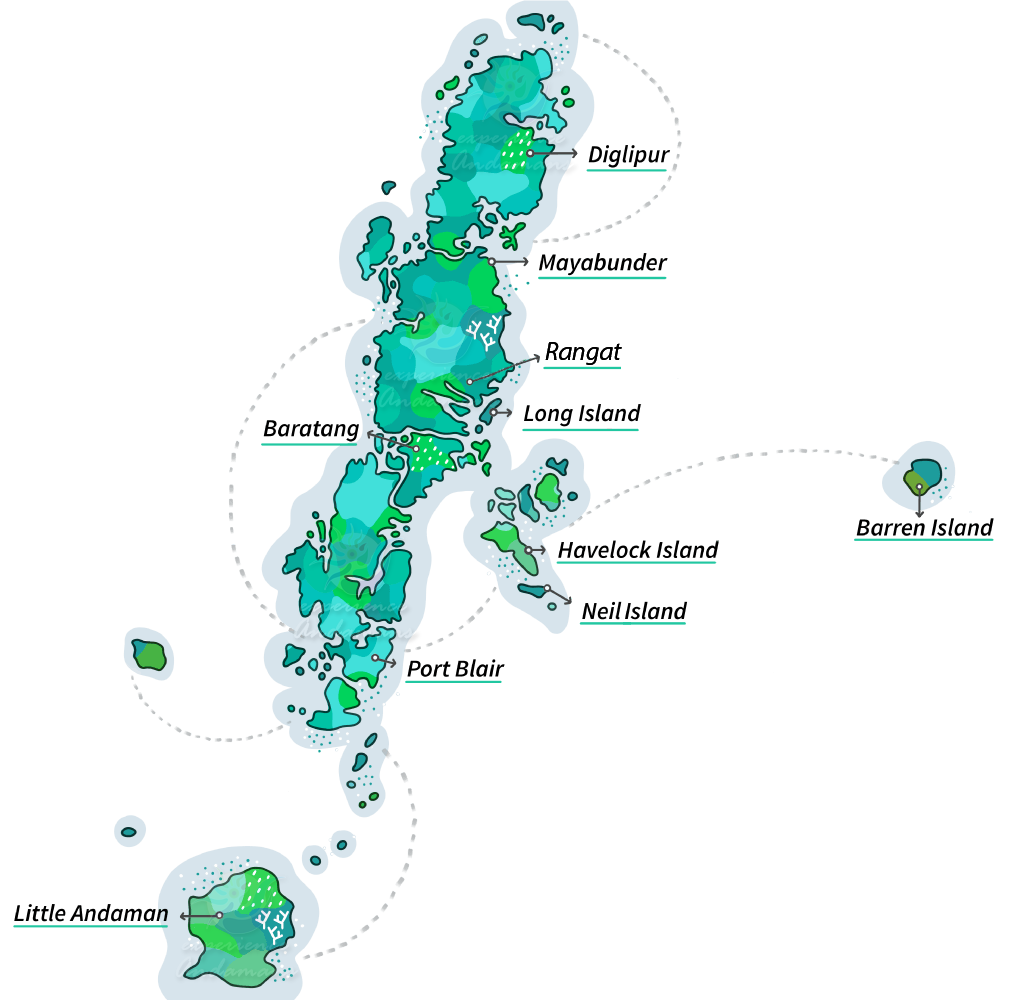 Andaman Island map